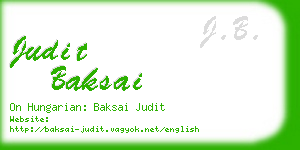 judit baksai business card